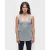 Custom Womens USA-Made Triblend Racerback Tank Top Athletic Grey