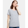 Custom Womens Loose Fit Boyfriend Tee Heather Grey
