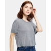 Custom Womens Boxy Open Neck Tee Heather Grey