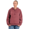 Custom Womens Heritage Zippered Pocket Hooded Sweatshirt Sangria