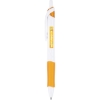 Promotional Acroball® PureWhite Advanced Ink Pen (0.7mm) White barrel / Orange accent / Black ink IAWB