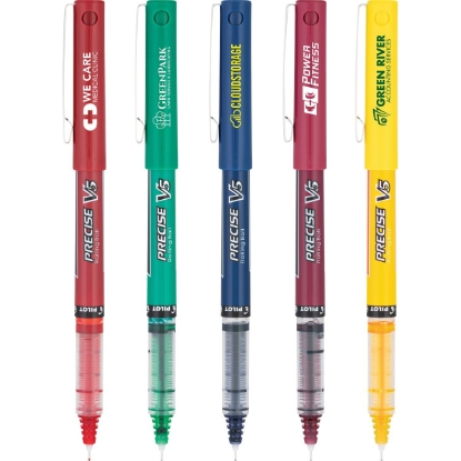 Custom Precise® V5 Premium Rolling Ball Pen with Cap Imprint with Logo IPV5C
