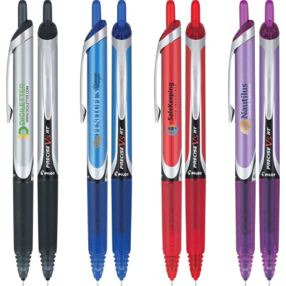 Custom Precise® V5 Retractable Premium Rolling Ball Pen (0.5mm) with Logo IPV5R