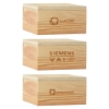 8" x 8" x 3.5" Large Square Wooden Box