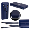 Custom Navy CoreCharge Multi-Charging Power Bank with LED Flashlight with Logo T820