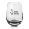 9 oz. Stemless Wine Glasses Black Bottom