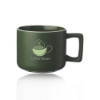 Sandpoint 14 oz. Latte Ceramic Mugs Green