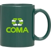Custom 11 oz C-Handle Mug Green with Logo 101-G