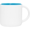 Promotional 14 oz Minolo Mug - Matte White Matte White Out/Gloss Sky In 1403-G