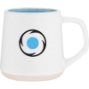 Promotional 12 oz Woden Matte White Out/Cloud Blue In 15804-G