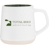 Custom 12 oz Woden Matte White Out/Forest Green In with Logo 15804-G