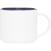 Promotional 16 oz Monaco Mug - Matte White Matte Storm Gray/Gloss Cobalt 20601-G