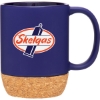 Custom 13 oz Beck Mug Matte Cobalt Blue Out/Gloss In with Logo 20901-G