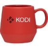 Custom 16 oz Verona Mug Matte Red Out/Gloss In with Logo 21801-G