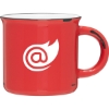 Custom 15 oz Ventura Mug Red Out/White In with Logo 27501-G