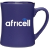 Custom 15 oz Bedford Mug Matte Cobalt Blue Out/Gloss In with Logo 27701-G