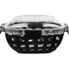 Promotional 5 Cup Ello DuraGlass Lunch Bowl Black 60360-G