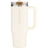 Promotional 30 oz Stanley Quencher ProTour Flip Straw Tumbler Cream White 61344-G