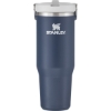 Custom 30 oz Stanley IceFlow Flip Straw 2.0 Tumbler Blue Sky Aqua with Logo 61410-G