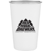 Promotional 16 oz SS Pint Matte White Powder 6344-G