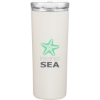 Custom 20.9 oz Petal Matte Wallflower Cream with Logo 881404-G