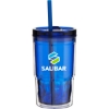 Custom 16 oz Clarity Blue with Logo 90941-G