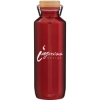 Custom 25 oz H2go Grove Red with Logo 93871-G