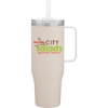 Custom 30 oz Hunter Matte Dew Cream with Logo 942204-G