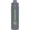 Promotional 24 oz H2go Conquer - Powder Matte Storm Gray 965515-G